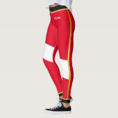 Proud kanadischer Patriot mit Gold-Ahornleaf Leggings (Links)