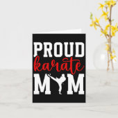 Proud Karate Mama Karate Mother Karate Mama Karte (Gelbe Blume)