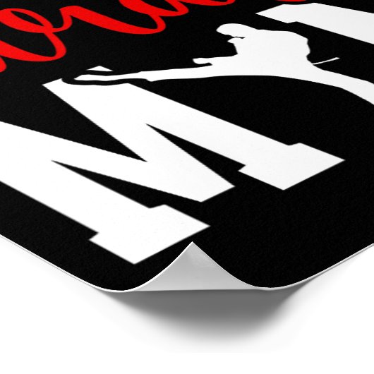 Proud Karate Mama Karate Mother Karate Mama Poster (Ecke)