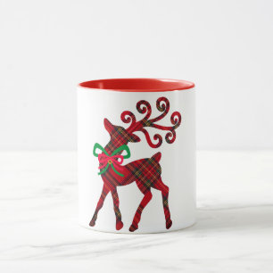 Proud Kariert Reindeer Tasse