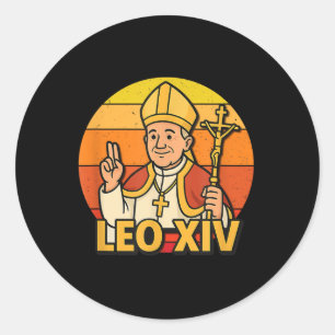 Proud katholischen Leo Xiv Neuer Papst spirituelle Runder Aufkleber