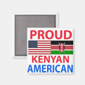 Proud Kenyan American Magnet (Vorderseite/Rückseite)