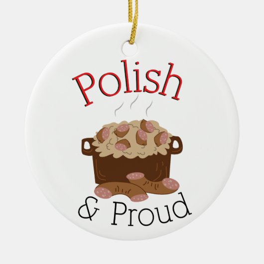 Proud Kielbasa Keramik Ornament (Vorne)