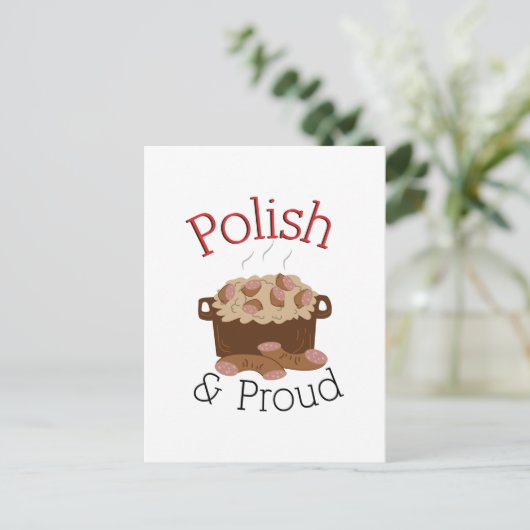 Proud Kielbasa Postkarte (Stehend Vorderseite)