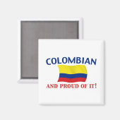 Proud kolumbianisch magnet (Vorderseite/Rückseite)