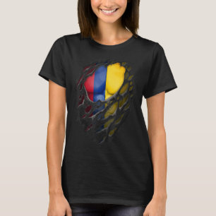 Proud kolumbianische Wurzeln Heritage Torn Ripped T-Shirt