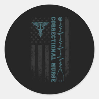 Proud-Korrekturen bei Krankenschwestern und Kranke Runder Aufkleber