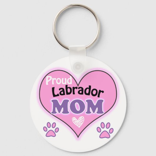 Proud Labrador Mama Schlüsselanhänger (Vorderseite)