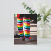 Proud Legs Postkarte (Stehend Vorderseite)