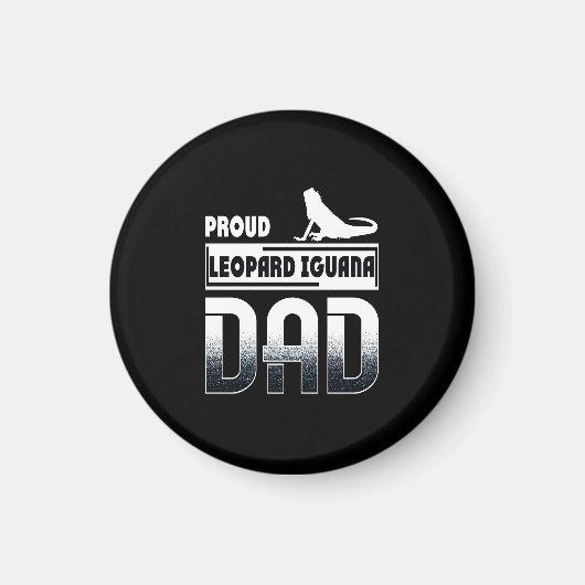 Proud Leopard Iguana Vater Magnet (Vorne)