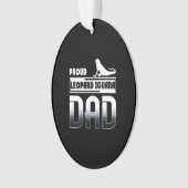 Proud Leopard Iguana Vater Ornament (Vorderseite)
