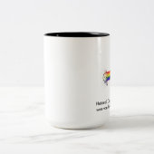 PROUD Lesbian Zweifarbige Tasse (Mittel)