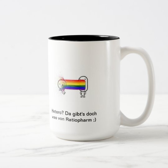 PROUD Lesbian Zweifarbige Tasse
