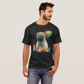 Proud LGBT Gay Bullmastiff Dog Prig Flag Regenboge T-Shirt (Vorne ganz)