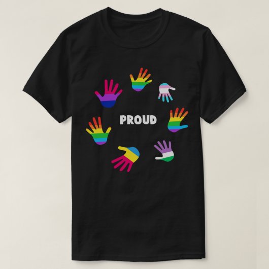 Proud LGBT Gay Pride T-Shirt LGBTQ Support Geschen (Design vorne)