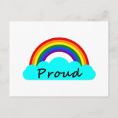 Proud - LGBT Rainbow Postkarte (Vorderseite)