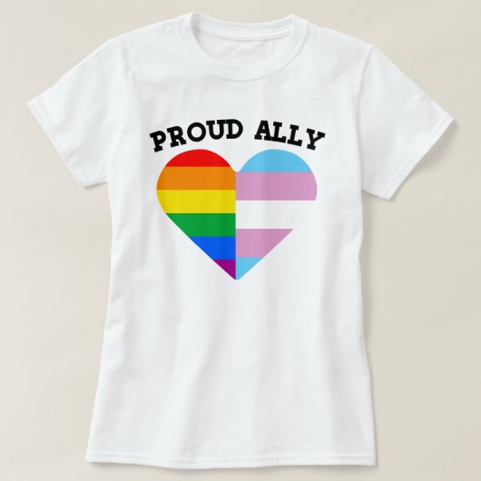 Proud LGBTQ Ally T-Shirt (Design vorne)