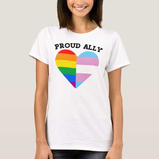 Proud LGBTQ Ally T-Shirt (Vorderseite)