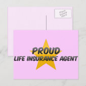 Proud Life Insurance Agent Postkarte (Vorne/Hinten)