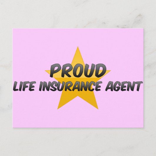 Proud Life Insurance Agent Postkarte (Vorderseite)