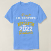 Proud lil Bruder Klasse von 2022 Absolvent Senior T-Shirt (Design vorne)