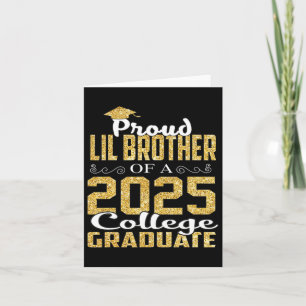 Proud Lil Bruder von 2025 Graduate Uni Shirt G Karte