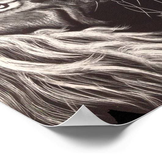 Proud Lion #Brexit Anpassen des Datums 24/06/2016 Poster (Ecke)