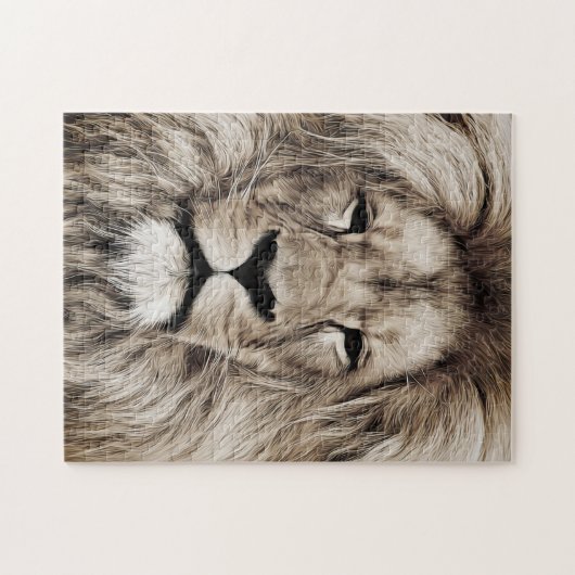 Proud Lion - Gesicht - Puzzle (Horizontal)