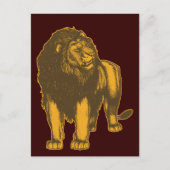 Proud Lion Postcard Postkarte (Vorderseite)