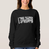 Proud Long Haired Dachshund hunting hound dog Sweatshirt (Vorderseite)