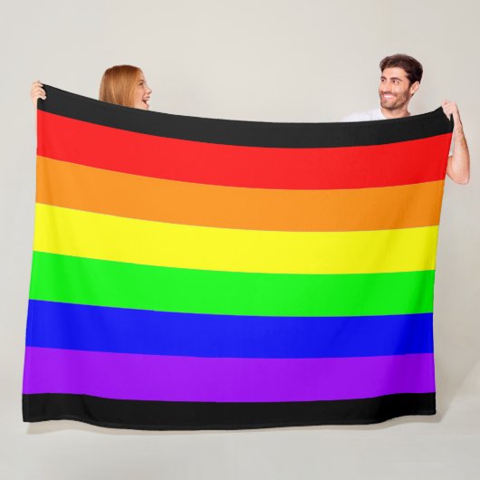 Proud Loud 2 Rainbow Fine Art Fleecedecke (Beispiel)