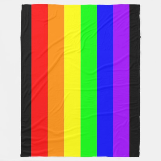 Proud Loud 2 Rainbow Fine Art Fleecedecke (Vorderseite)