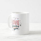 Proud & Loud LGBTQ Rainbow Coffee Mug Pride Gift Kaffeetasse (Vorderseite Links)
