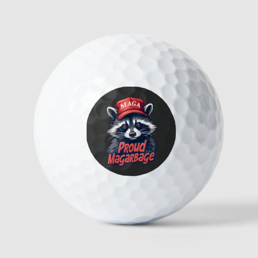 Proud MAGA Garbage für Trump-Unterstützer Wahlen Golfball (Vorderseite)