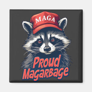 Proud MAGA Garbage für Trump-Unterstützer Wahlen Magnet
