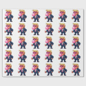 Proud Maga Trump Pixel Präsident Inaguration Day Geschenkpapier (Flach)