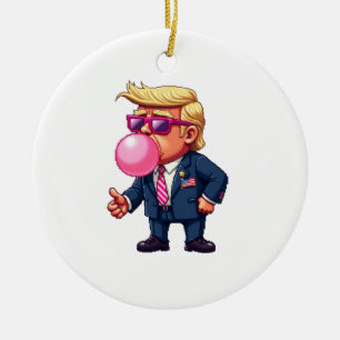 Proud Maga Trump Pixel Präsident Inaguration Day Keramik Ornament