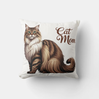 Proud Maine Coon Cat Mama Pillow I Kissen