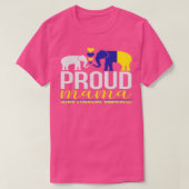 Proud Mama and Baby Elephant Down Syndrom Awarene T-Shirt (Design vorne)