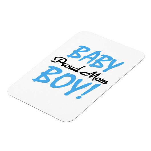 Proud Mama Baby Boy Geschenke Magnet (Linke Seite)