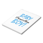 Proud Mama Baby Boy Geschenke Notizblock (Rotiert)