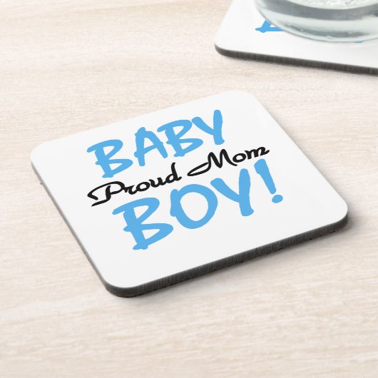 Proud Mama Baby Boy Geschenke Untersetzer (Linke Seite)