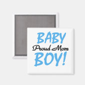 Proud Mama Baby Boy Tshirts und Geschenke Magnet (Vorderseite/Rückseite)