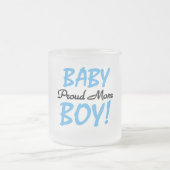 Proud Mama Baby Boy Tshirts und Geschenke Mattglastasse (Mittel)