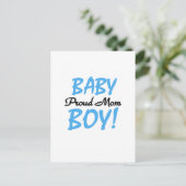 Proud Mama Baby Boy Tshirts und Geschenke Postkarte (Stehend Vorderseite)