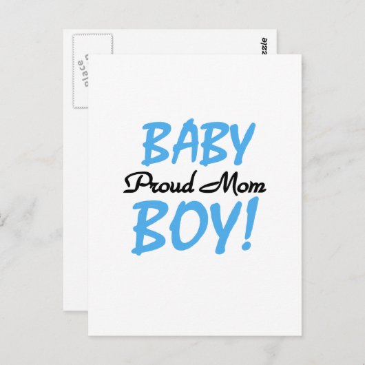 Proud Mama Baby Boy Tshirts und Geschenke Postkarte (Vorne/Hinten)