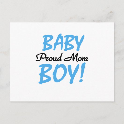 Proud Mama Baby Boy Tshirts und Geschenke Postkarte (Vorderseite)