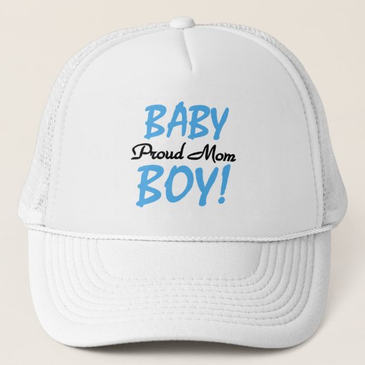 Proud Mama Baby Boy Tshirts und Geschenke Truckerkappe (Vorderseite)