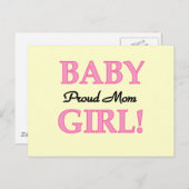 Proud Mama Baby Girl Tshirts und Geschenke Postkarte (Vorne/Hinten)
