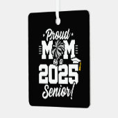 Proud Mama Cheerleader Class of 2025 Cheer Senior Ornament Aus Metall (Vorderseite links)